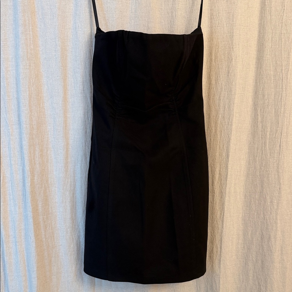 DISSH FRANCES BLACK STRAPLESS MINI DRESS